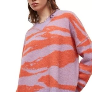 All Saints Tiga Vneck Sweater Size L
